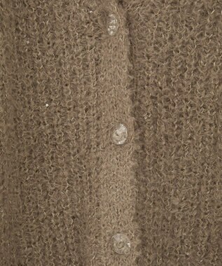 earth music&ecology スパンコールブークレカーディガン Mocha