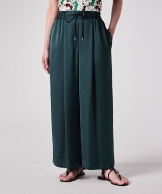 Paul Smith ヴィンテージサテン ワイドパンツ ダークグリーン