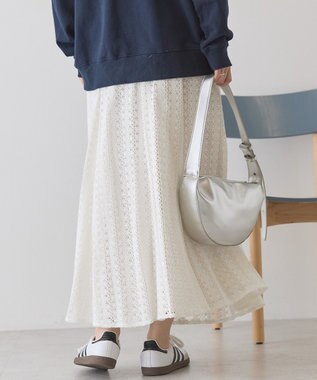 AMERICAN HOLIC レースロングマーメイドスカート Ivory