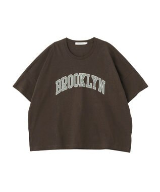 AMERICAN HOLIC BROOKLYN ロゴTシャツ Brown