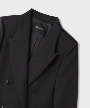 GRACE CONTINENTAL ピークドダブルジャケット ブラック