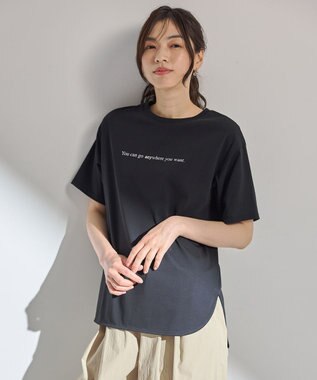 【洗濯機可/接触冷感/UVケア】オーガビッツロゴテールＴシャツ