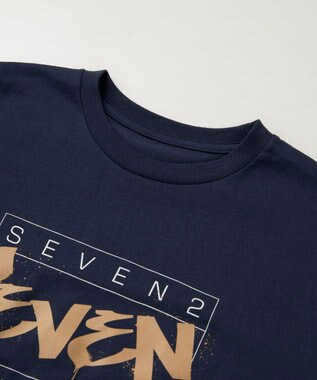 OP／FILA 【SEVEN2】ストリ－トデザインロゴTシャツ ネイビー