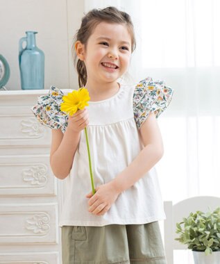 フリルスリーブ花柄tシャツ Any Fam Kids ファッション通販 公式通販 オンワード クローゼット