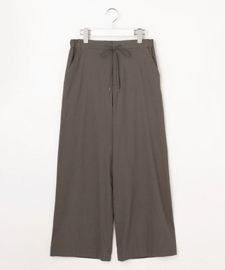 J.PRESS LADIES L 【WEB限定・人気素材・セットアップ対応】セルロースリネンストレッチ ワイドストレート パンツ 【WEB限定】スレート系