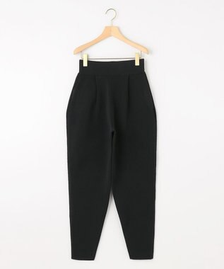 組曲 【組曲×setsuko sagittaire】AMOSSAニットタックパンツ ブラック系