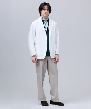 J.PRESS MEN 【J.PRESS ORIGINALS】Silk Seersucker 3B Sack Jacket / Japan Made ホワイト系