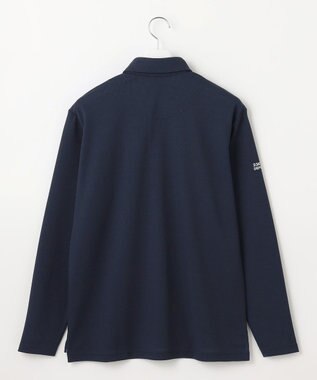 23区GOLF 【MEN】ミニワッフル長袖ポロ ネイビー系