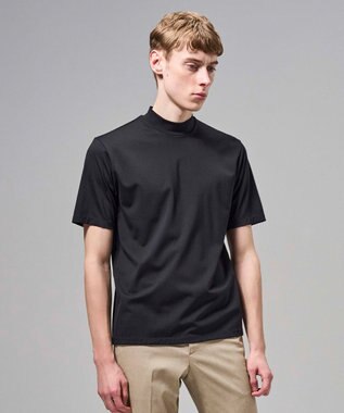 JOSEPH HOMME 【新色追加】ハイゲージベアスムース　モックネックＴシャツ ブラック系