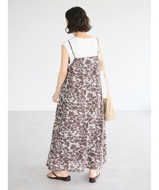 CRAFT STANDARD BOUTIQUE インド綿総柄キャミワンピース Brown