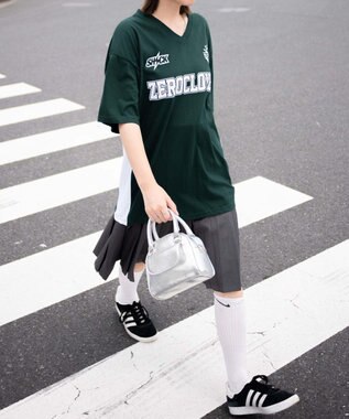 WEGO ZRCVゲームビッグTシャツ グリーン