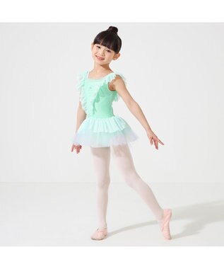 Chacott スカート付レオタード シーグリーン