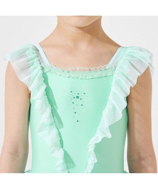 Chacott スカート付レオタード シーグリーン