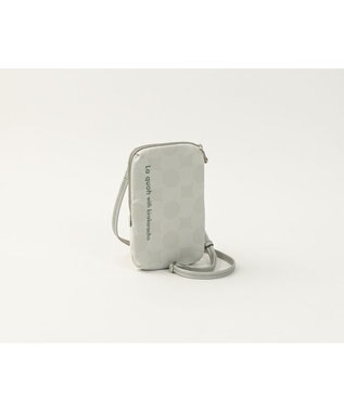 MIYABIYA La quoh with kirakaracho 南蛮七宝ベーシックプリント ミニポシェット 月白(ライトグレー)