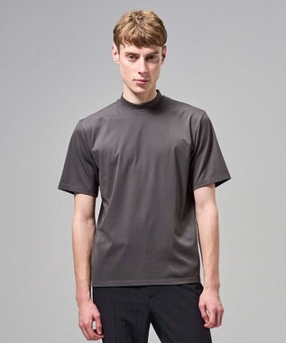 JOSEPH HOMME 【新色追加】ハイゲージベアスムース　モックネックＴシャツ グレー系