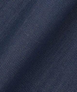 J.PRESS LADIES L 【洗える】セルロースシャンブレー ワイド パンツ ブルー系