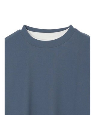 CRAFT STANDARD BOUTIQUE 梨地カットベスト＋Ｌ／Ｓ　ＴＥＥーＳＥＴ Blue