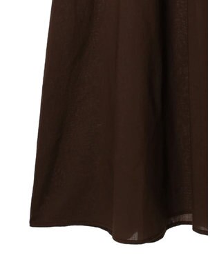 CRAFT STANDARD BOUTIQUE インド綿オープンカラーワンピース Brown