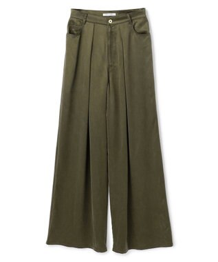 BEIGE， FRANKLIN / ドレープタックワイドパンツ Khaki