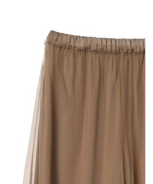 Green Parks ・ＥＬＥＮＣＡＲＥ　ＤＵＥ　チュールギャザーパンツ Mocha