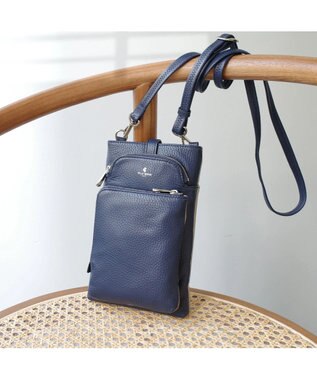PELLE BORSA スリムポシェット Comfy 6701 ネイビー