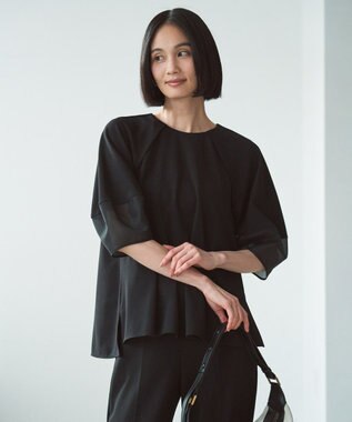 UNFILO BEAUTY MOVE シアースリーブブラウス ブラック