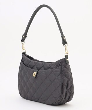 J.PRESS LADIES 【2way】ボンディングキルト ショルダー バッグ スレート系