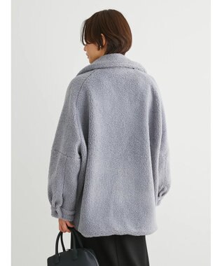 Green Parks 衿付きボアブルゾン Blue