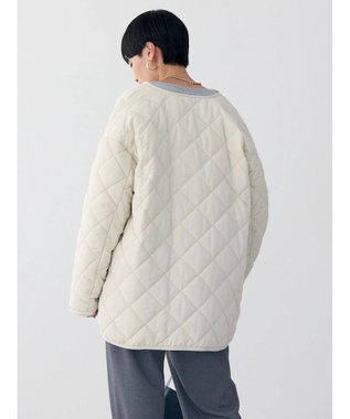 AMERICAN HOLIC 軽ポカリバーシブルキルティングコート Ivory