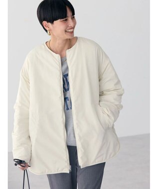 AMERICAN HOLIC 軽ポカリバーシブルキルティングコート Ivory