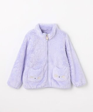 ANY KIDS 【ドッキング可能】ネコボアブルゾン ラベンダー