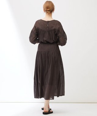 23区 【Indian Factory】コットンボイル ブラウス ブラウン系