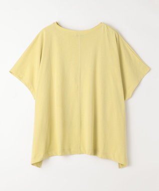 ANY ハイツイストコットンポンチョ風Tシャツ イエロー