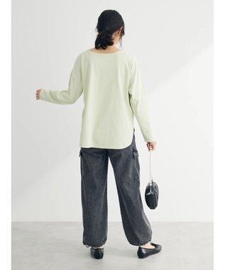 Green Parks ・ＳＵＧＡＲ　ＳＰＯＯＮ　ボートネックロンＴＥＥ Light Green