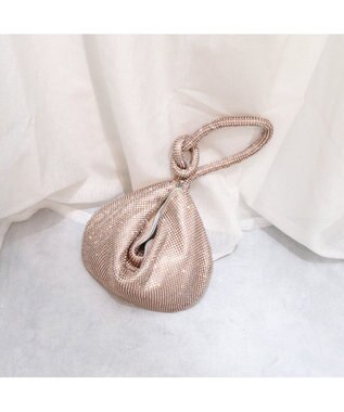 UNBILLION カシュカシュ cachecache / ラインストーン三日月ショルダー ブロンズ