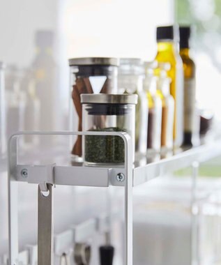 tower コンロサイドラック タワー ホワイト ホワイト