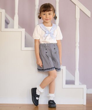 ANY KIDS セーラーカラー Tシャツ オフホワイト