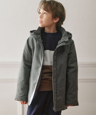 J.PRESS KIDS 【110-130cm】ライナー付き 3WAYコート グレー系