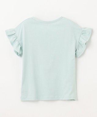 ANY KIDS 袖フリル エモプリント Ｔシャツ ミント