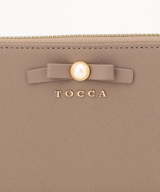 TOCCA PEARL KNOT LONGWALLET 長財布 ベージュ系