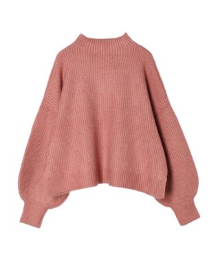 earth music&ecology ＦＬＵＦＦＹハイネックプルオーバー Pink