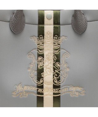 A.D.M.J. 【魔法の様に軽い】イタリアンファブリック/マジックライト/センターリボントートM グリス