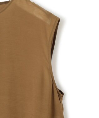 ICB L 【洗える】 キュプラシルクローン ワンピース キャメル系