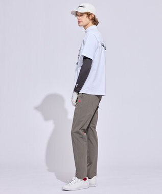 PW CIRCULUS 【MEN】サイドパンチング テーパードパンツ ゴルフ グレー系