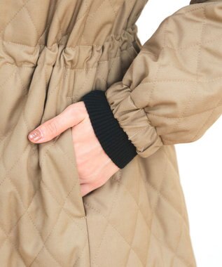 Tiaclasse 中綿キルティングコート ベージュ
