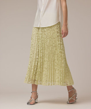 レースプリーツスカート