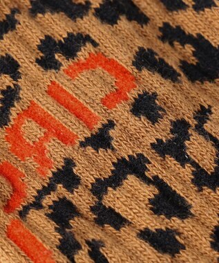 PW CIRCULUS 【MEN】【土踏まずをサポート】ロゴ ミドルソックス レオパード