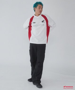 WEGO 【ユニセックス着用ITEM】別注HondaグラフィックT（LS） ホワイト