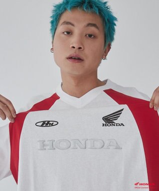WEGO 【ユニセックス着用ITEM】別注HondaグラフィックT（LS） ホワイト