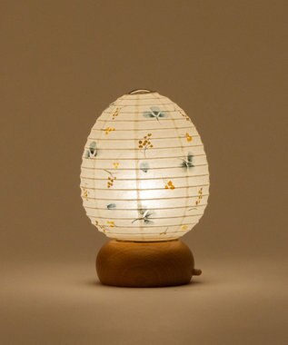 ちょうちん堂 【あかり道】〈手書絵付〉ユーカリモモザ ちょうちん ライト